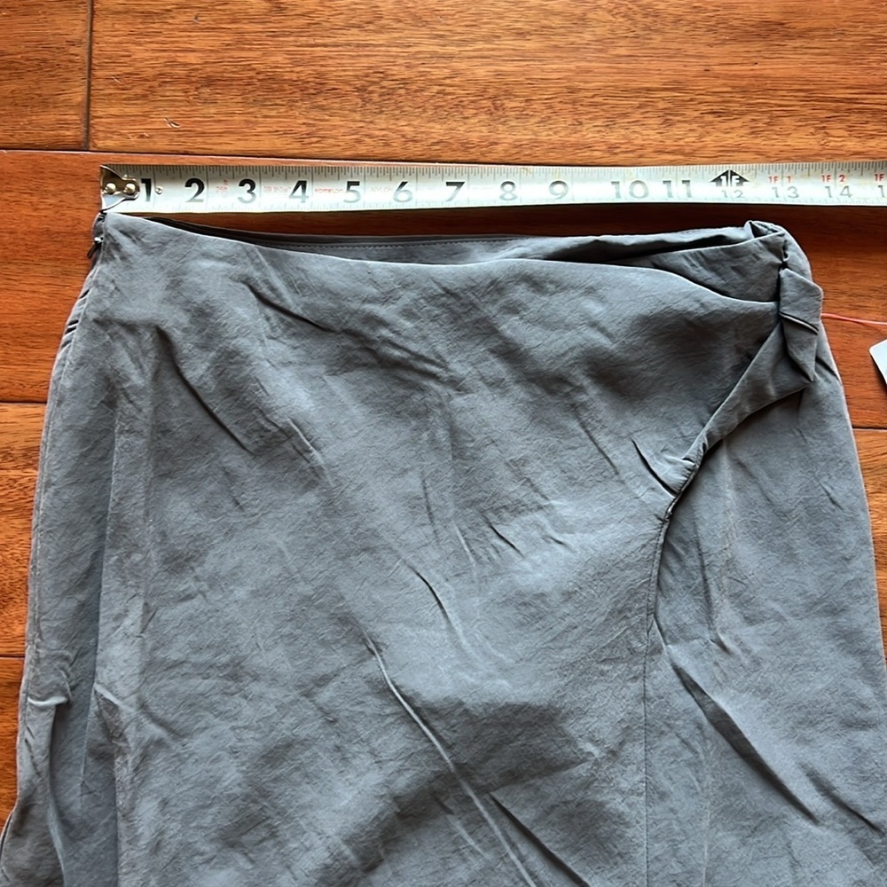 NWT TOPSHOP Soft Touch Twist Low Rise Maxi Skirt Multipe Sizes Charcoal - Picture 5 of 10